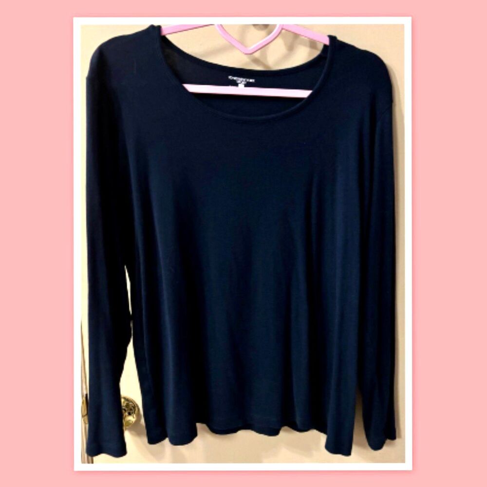 Jones New York Sport ~ Long Sleeve ~ Black ~ Size 1X